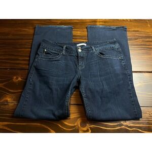 Jet Set Jeans, Women's Size 11/12, Blue, Denim, Flared, Pockets, Dark Wash